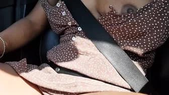 I made my UBER Driver Brush me - I Gave him my Lingerie as he made me CUM so Incredible Sexy