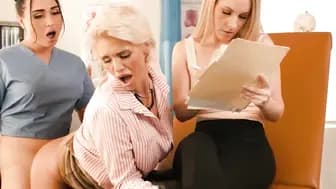 Asian tgirl nurse Ember Fiera fucking dr