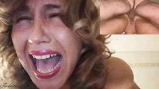 Best Maelle's ANAL CUMMED COMPILATION Ever! Look at her PAINFUL face SCREAMING and CRYING