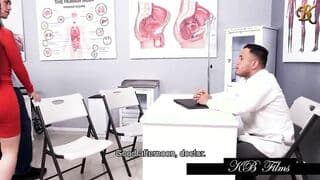 Huge Titted wifey Sex with her Doctor into front of her Hubby